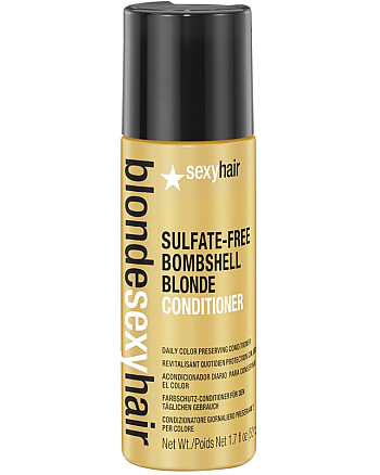 Sexy Hair Sulfate-Free Bombshell Blonde Conditioner - Кондиционер для сохранения цвета блонд без сульфатов 50 мл - hairs-russia.ru